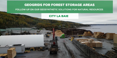 Geogrid for storage area