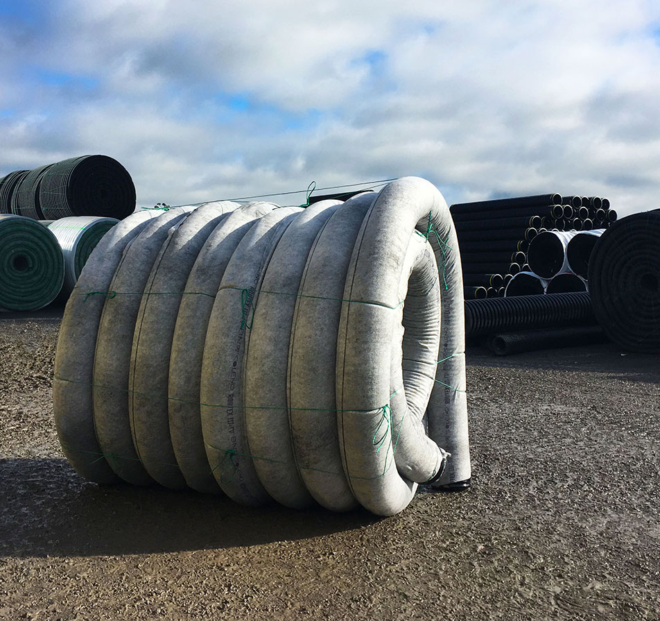 8 in. Solflo pipes available in 30 meters long