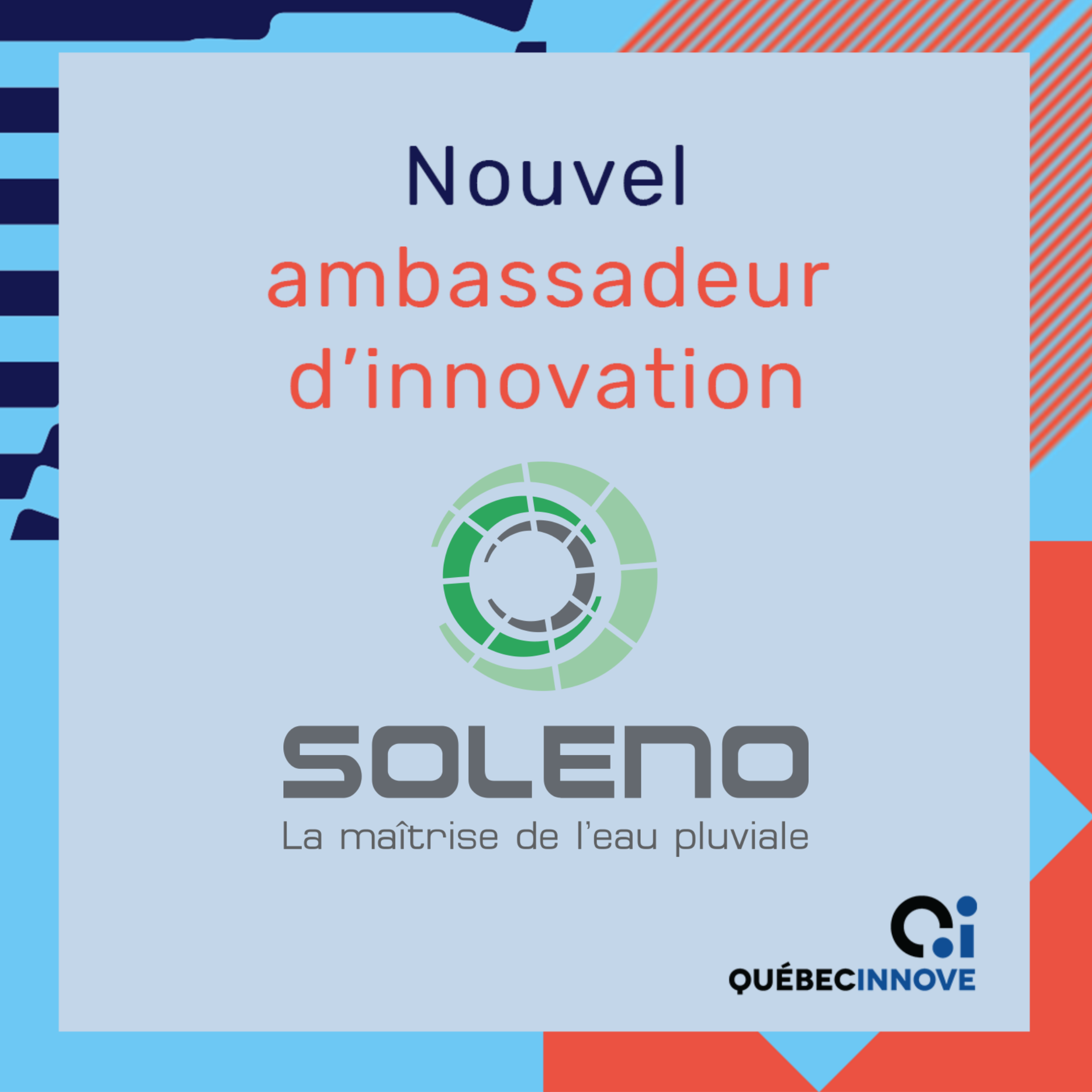 Soleno, new QuébecInnove innovation ambassador!